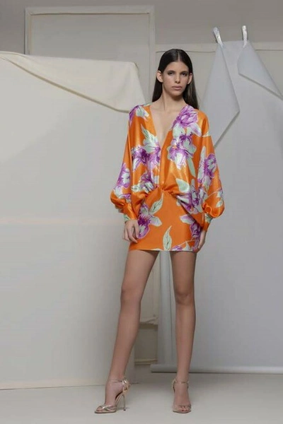 Isabel Sanchis Arizzano Long Sleeve Floral Dress
