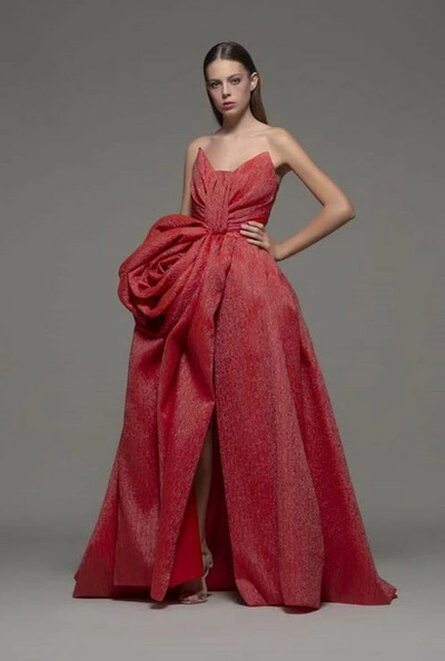 Isabel Sanchis Avola Strapless Gown