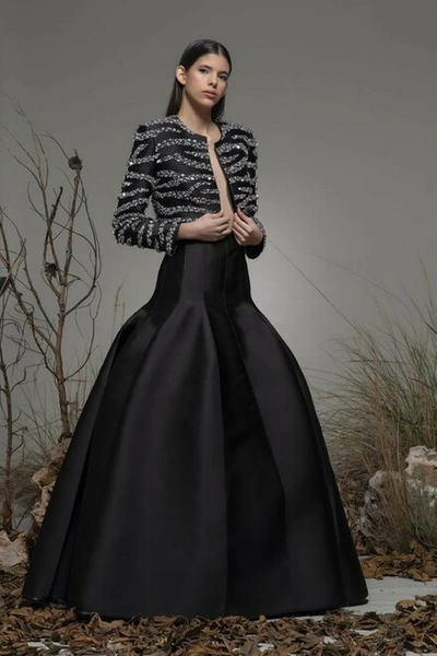 Isabel Sanchis Beverino Embellished Jacket A-line Skirt