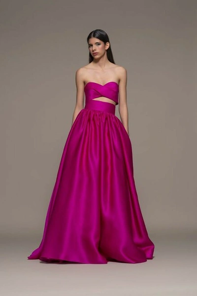 Isabel Sanchis Basciano Strapless A-line Gown