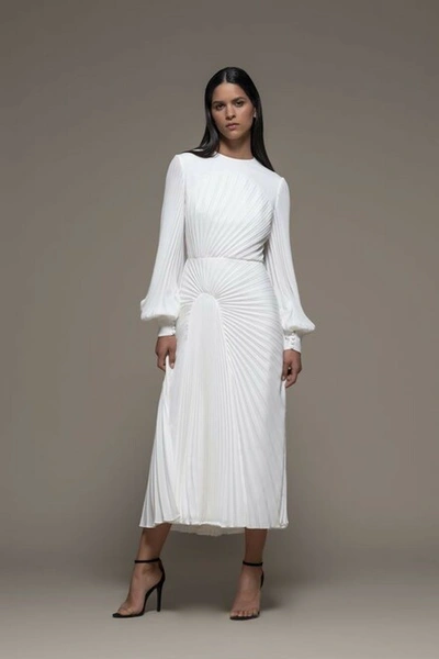 Isabel Sanchis Baselga Long Sleeve Midi Dress