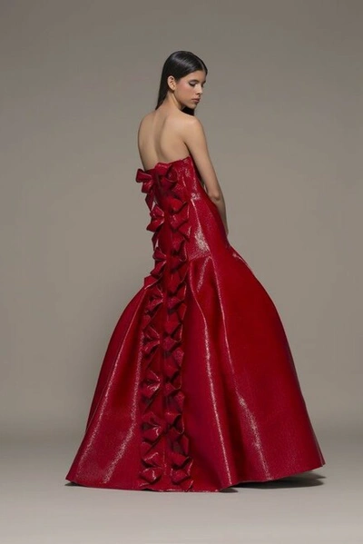 Isabel Sanchis Bergolo Strapless Gown