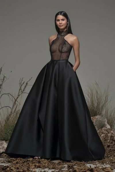Isabel Sanchis Bleggio Sleeveless A-line Gown