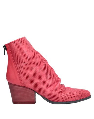 Fiorifrancesi Ankle Boots In Coral