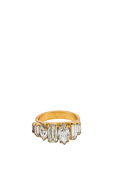 Elizabeth Cole Ramsey Ring In Crystal