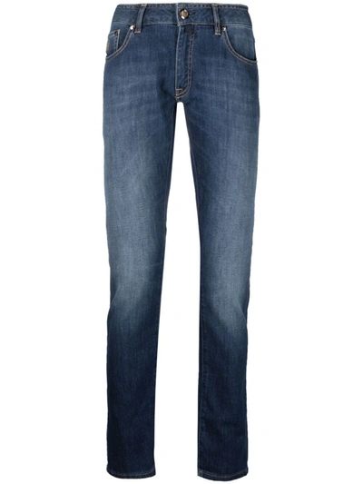 Moorer Mid-rise Straight-leg Jeans In Blue