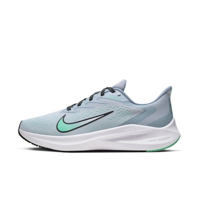 Nike Women's Air Zoom Winflo 7 Running Sneakers From Finish Line In Grey