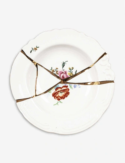 Seletti Marcantonio Kintsugi Porcelain Soup Plate 22cm