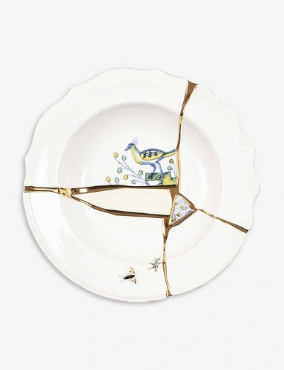 Seletti Marcantonio Kintsugi Porcelain Soup Plate 22cm