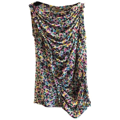 Pre-owned Nina Ricci Silk Blouse In Multicolour