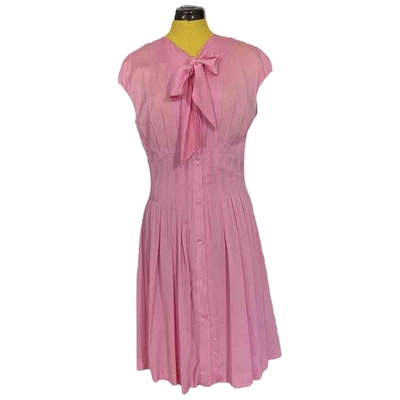 Pre-owned Paul Smith Silk Mid-length Dress In Pink