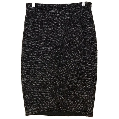 Pre-owned Emporio Armani Black Tweed Skirt