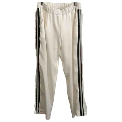 Pre-owned John Richmond Trousers In White