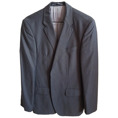 Pre-owned Tommy Hilfiger Wool Waistcoat In Grey