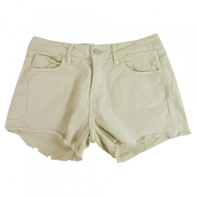 Pre-owned Reiko Ecru Cotton - Elasthane Shorts
