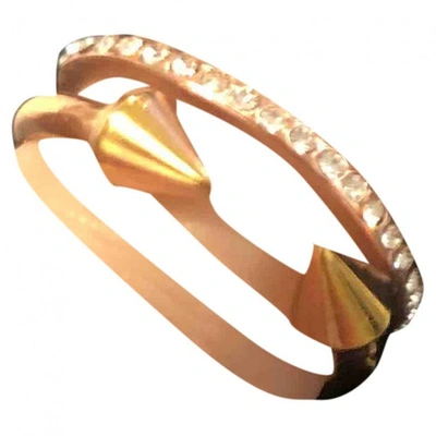 Pre-owned Vita Fede Pink Gold Plated Ring