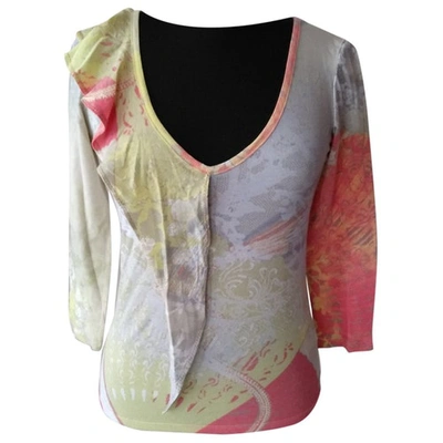 Pre-owned Just Cavalli Multicolour Cotton Top