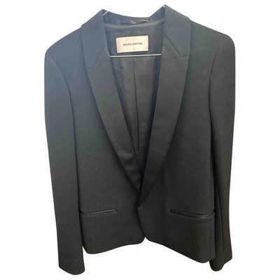 Pre-owned Mauro Grifoni Short Vest In Black