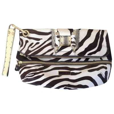 Pre-owned Jimmy Choo Pony-style Calfskin Clutch Bag In Multicolour