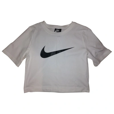 Pre-owned Nike White Cotton Top