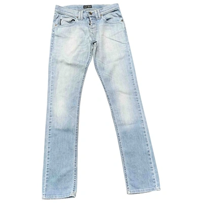 Pre-owned Armani Jeans Trousers In Blue