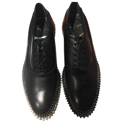 Pre-owned Louis Leeman Leather Lace Ups In Black