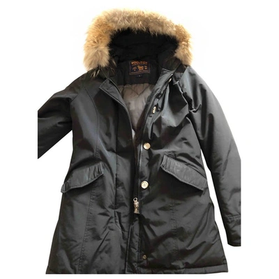 Pre-owned Woolrich Black Synthetic Coat
