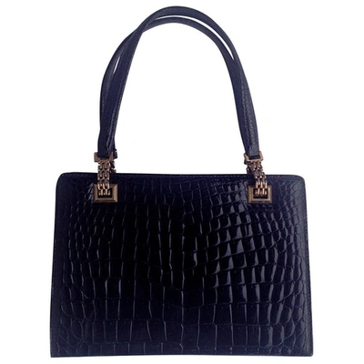 Pre-owned Gucci Black Crocodile Handbag