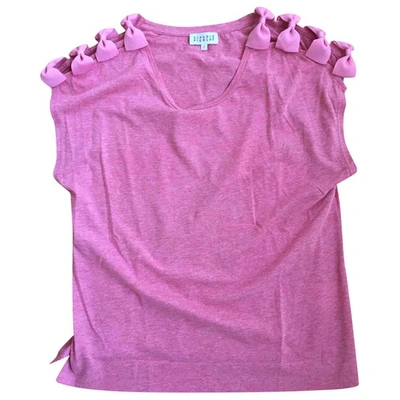 Pre-owned Claudie Pierlot Pink Cotton Top