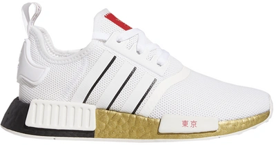 Pre-owned Adidas Originals Adidas Nmd R1 United By Sneakers Tokyo (gs) In White/black/solar Red