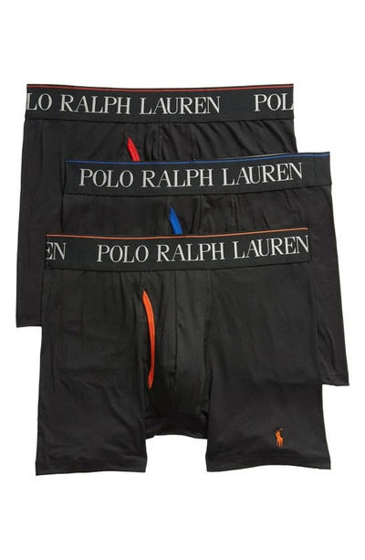 Polo Ralph Lauren 4d 3-pack Boxer Briefs In Polo Black