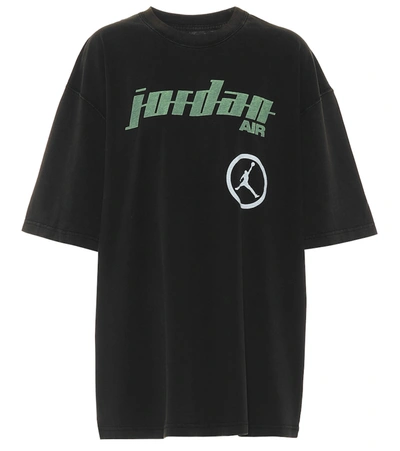Nike Jordan Moto Cotton T-shirt In Black