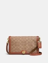 Coach Riley In Signature Canvas - Women's In Brass/tan Penny Multi