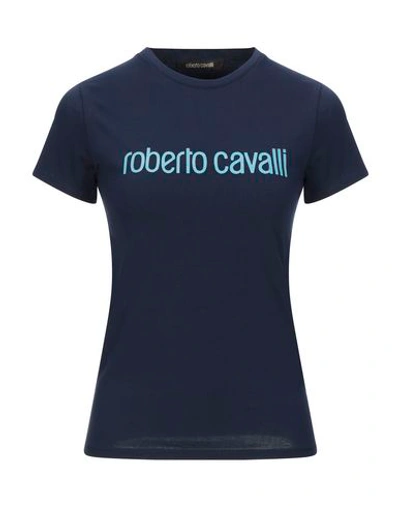 Roberto Cavalli T-shirts In Dark Blue