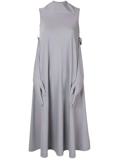 Pre-owned Comme Des Garçons Hands-on Dress In Grey