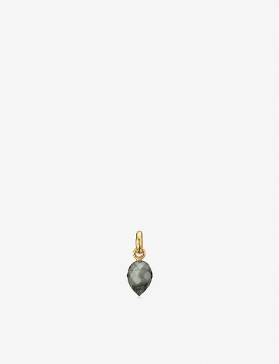 Monica Vinader Fifi 18ct Gold-plated Vermeil And Labradorite Pendant Charm