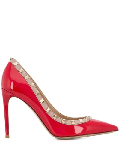 Valentino Garavani Garavani Rockstud Pumps In Red