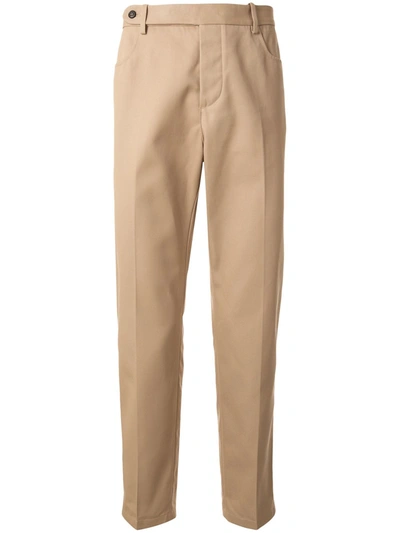 N°21 Tailored Straight-leg Trousers In Brown
