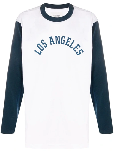 Noon Goons Los Angeles Baseball Sweatshirt In White