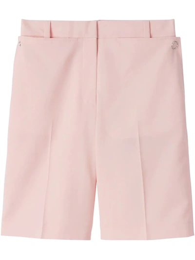 Burberry Pocket Detail Tailored Shorts In Pink