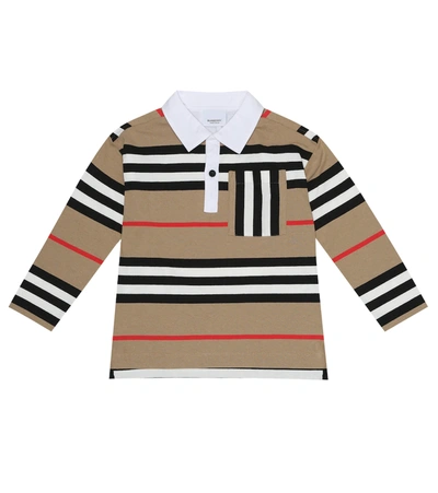 Burberry Kids' Little Boy's & Boy's Cuthbert Icon Polo In Beige