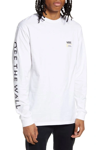 Vans X National Geographic Globe T-shirt In White