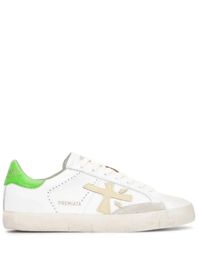 Premiata Stevend 4718 Low-top Sneakers In White