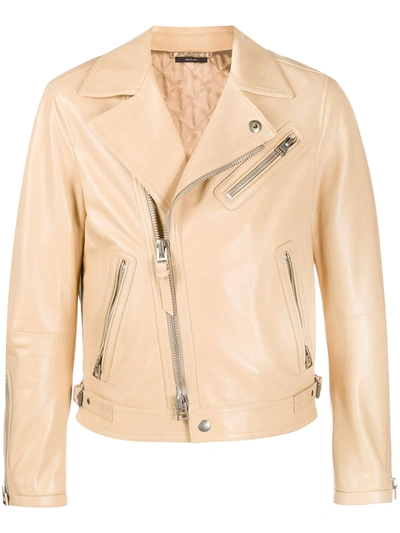 Tom Ford Biker Jacket In Neutrals