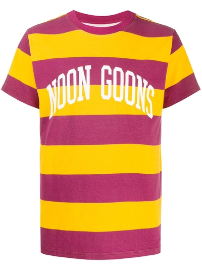Noon Goons Striped T-shirt In Purple
