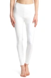 Commando Control Top Faux Patent Leather Leggings In White