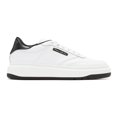 Paul Smith White & Black Hackney Sneakers