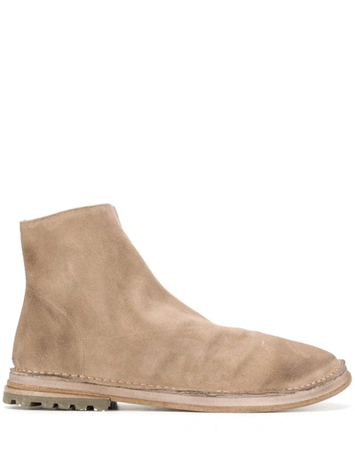 Marsèll Suede Ankle Boots In Brown