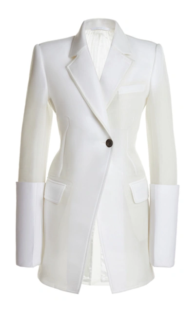 Peter Do Spacer Single-breasted Blazer In White