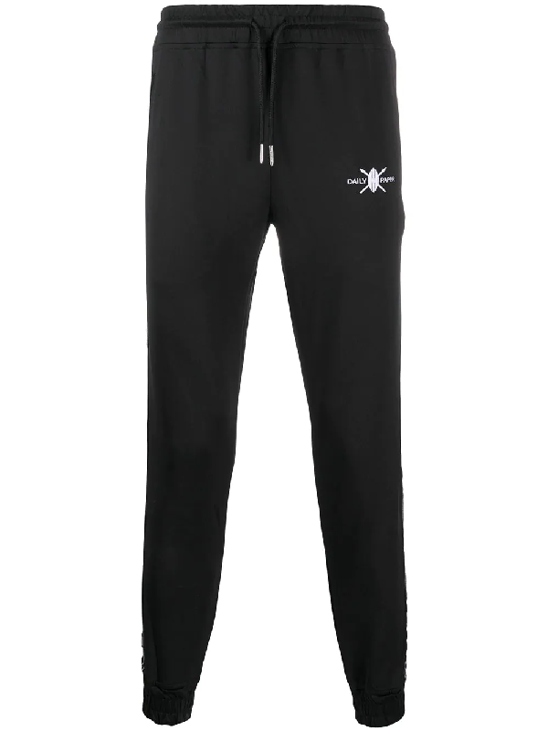 daily paper track pants black